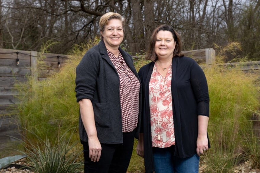 Elizabeth Myers (left) and Jenny Ecklund (right)